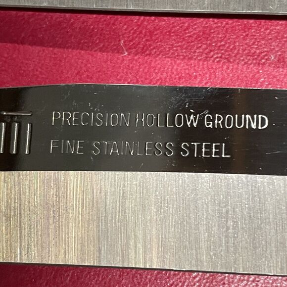 Maxam Stainless Steel Knife Set 9" Chef and 8" Carving Set Made in Japan Vintage - Picture 2 of 10